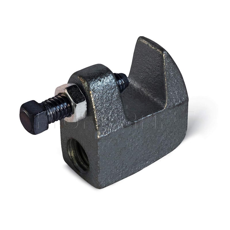 Highcraft DMCT-C38-10 Junior Beam Wall Ceiling Mount Vertical Piping Support-Clamp for Copper, PVC Tubing, 3/8 in, Uncoated Steel (10 Pack), 10 Count - Image 4